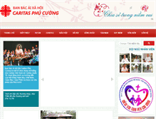 Tablet Screenshot of caritasphucuong.org